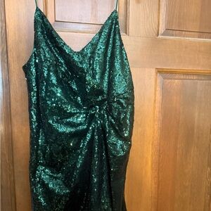 Petal And Pup Green Sequin Dress